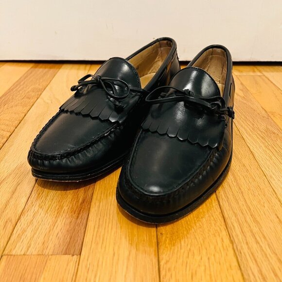 ALLEN EDMONDS Norwalk 9 D Calf Leather Kiltie Bow Loafers Shoes main image 11